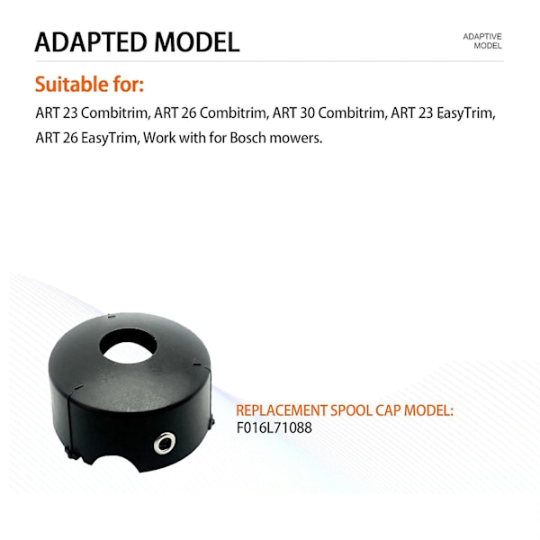 For Bosch ART 23 Combitrim / ART 26 Combitrim / ART 30 Combitrim Gressklipper Trimmer Spoledeksel, Multicolor 4pcs
