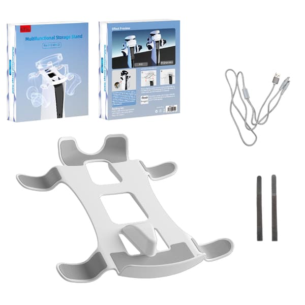 PS VR2 lagringsställ laddkabelsats Silver