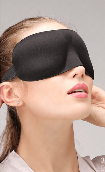 Sovemaske 3D 2-pak Sort