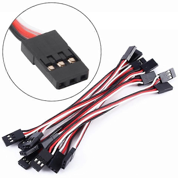 5st 10st RC Servo Y-förlängningskabel Ledningskabel 100/150/200/300/500mm För RC Servo JR Futaba RC Flygplan Helikopter Bil DIY 5pcs 300mm D Cable