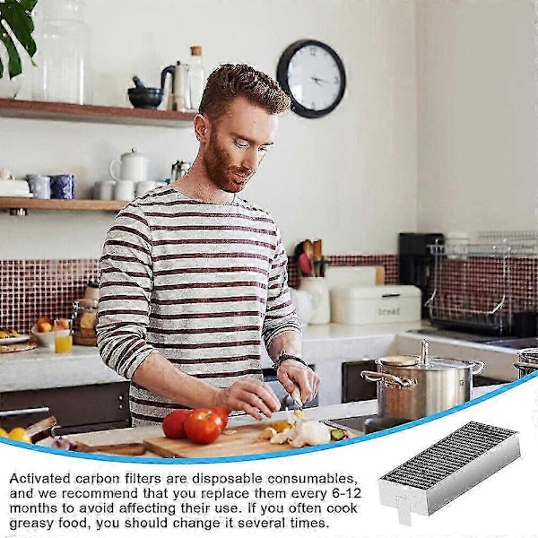 2024 Nye Modeller 4 stk. aktivt kulfilter til emhætte Siemens Hz9vrcr0 17004796 / Bosch Hez9vrcr0 17004805 / Neff Z821vr0 17004806, Gaggenau CA