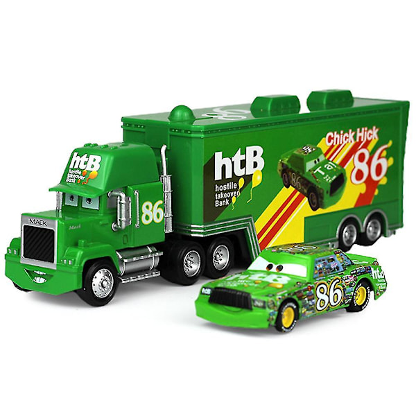 Biler-filmen McQueen The King Chick Hicks Mack Truck Onkel Truck & Sportsbil Lekesett Barn Gaver [DmS] Chick Hick