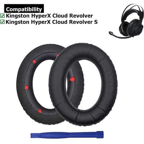 Öronkuddar i konstläder för Cloud Revolver S headset