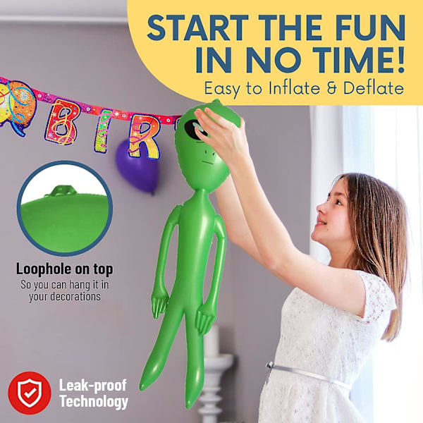 Giant Ufo Et Oppustelig Alien 90 Cm Martians Baby Alien Rekvisit Legetøj Halloween Gyser Fødselsdag Rum Fest Dekoration Green 1 Pcs