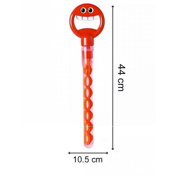 32 Hål Bubbelstav Leksak 32 Hål Leende Ansikte Bubbelstav Med Bubbelpåfyllning 2024 Ny Barnbubbelstav Leksak 10ml FLYE1039  [DmS] Red One Size
