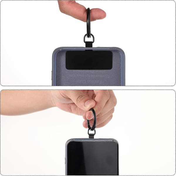 Telefon Tether Patch, Universal Metal Telefon Tether Tab med Fjederring Lanyard