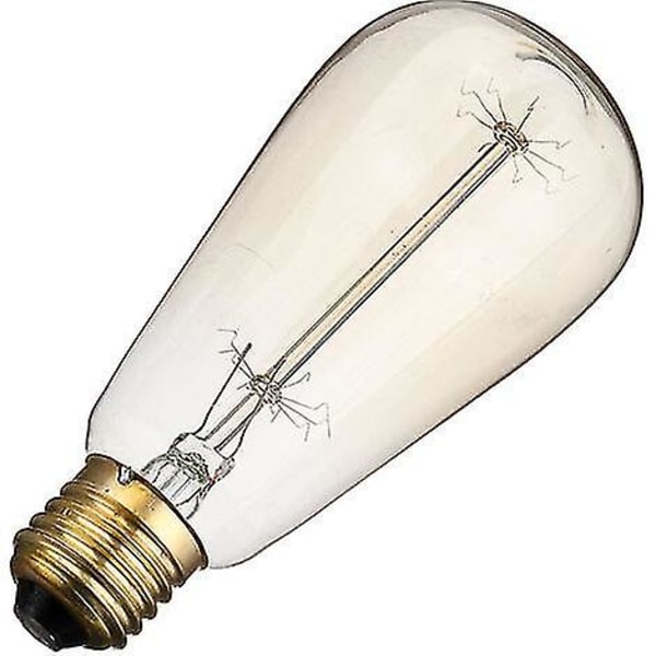 6x E27 60W Edison Glødelampe 220V ST64 Retro 64mm x 140mm