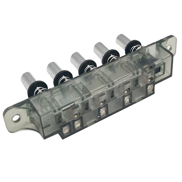 Knappomkopplare för spiskåpa Mq165 Ac 250v 4a 5 knappar As Shown