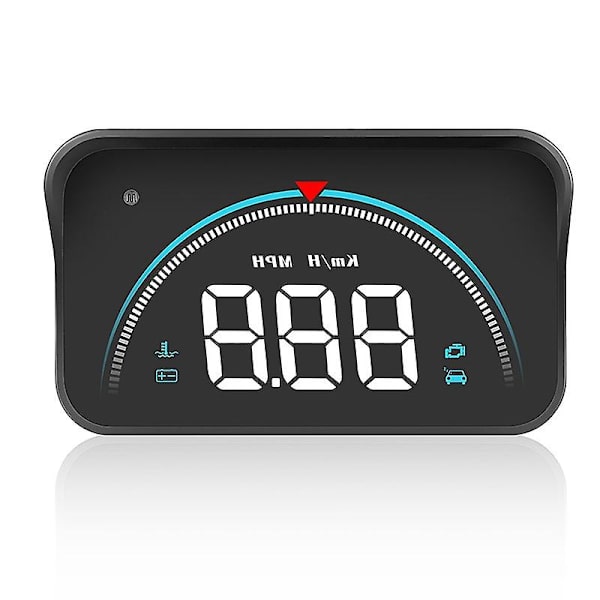 Head-up-display for bil med hastighetsmätare, Obd2, automatisk elektronisk varning för överhastighet, vindruteprojektor, larmsystem, tillbehör till bil (FMY)