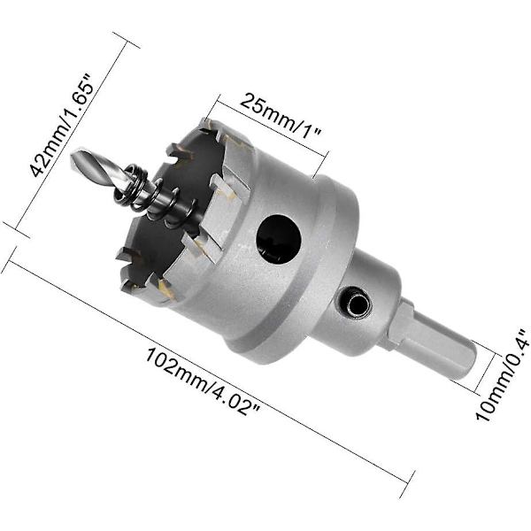 Karbidinen reikäsaha, ydinpora, 42mm Tct 5mm:n paksuisille ruostumattomasta teräksestä valmistetuille peltilevyille (FMY)