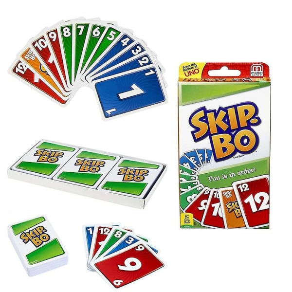 Skip-bo Card Games Card Sequencying Family Party Cards Game Gifts For Adults Kids  [DmS]