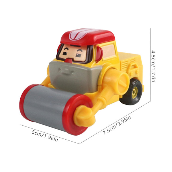 Lasten autolelut Robot Poli Roy Haley Anime Metalli Toimintahahmo Piirretty Leluauton Lapsille Paras Lahja [DM] Style 10