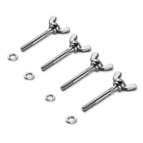 Stilts Vingmuttrar Ersättningstillbehör för Gipsmålning Dekoration 4 Pack silver