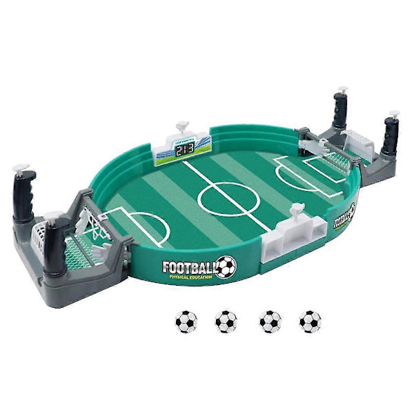 Bordfotbollsspel med fotbollsplan för bordsspel Familjespel för barn With 4 balls