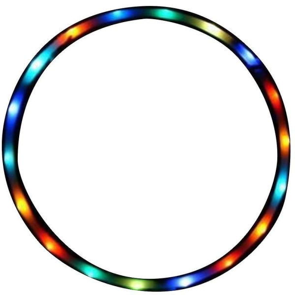 Led Farverig Hula Hoop, Lys Skiftende Hula Hoop Lys Op Led Hula Hoops Til Børn Og Voksne  [DmS] green 24 lights diameter 90