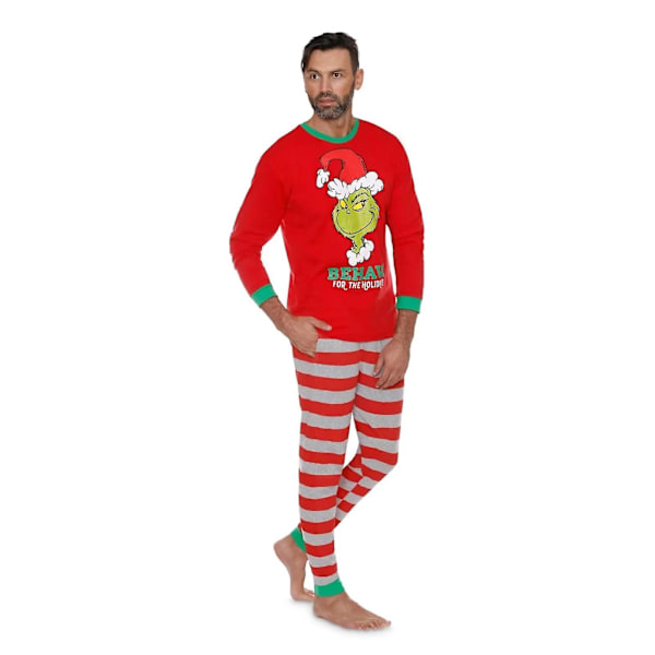 Joulupukki-Pyjamat Grinch-Perheen Yöasu Pjs-Sarja Sopii Pojille Tytöille Pjs-Puvut Dad Dad-2XL