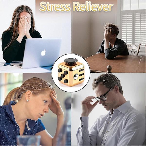 Anti-stress Kub Fidget Cube Sensorisk Leksak För Stress- Och Ångestlindring Tidshöjande Leksak Fingerleksak För Kontor, Klassrumsleksak Present