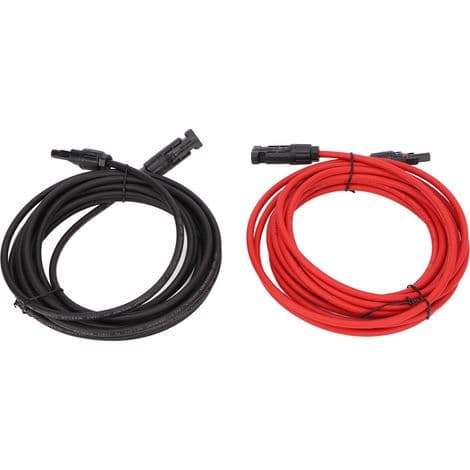 12AWG 10M solarkabel med MC4-stik til solpanel, fotovoltaisk forlænger