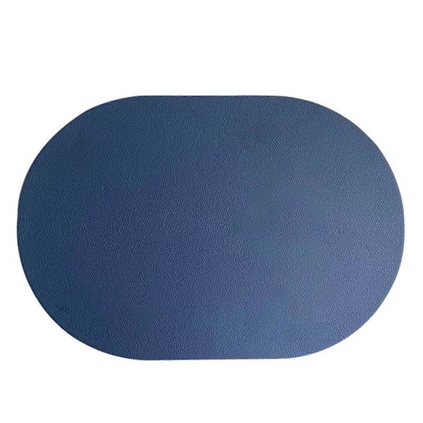 Pöytämatto Liukumaton Pyyhittävä Keinonahkainen Soikea Eristysalusta Ruokasaliin Blue
