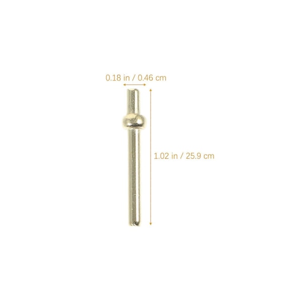 100 kpl Cribbage-pegsit, Metalliset Cribbage-pegsit, Pelivarusteet Cribbage-peliin Golden 2.59X0.46X0.46CM