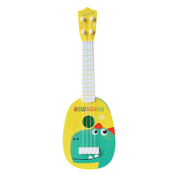Simuleringsgitarr med fyra strängar Leksak Tidig Utbildning Simuleringsukulele Barnmusikleksaker [DmS] Zebra