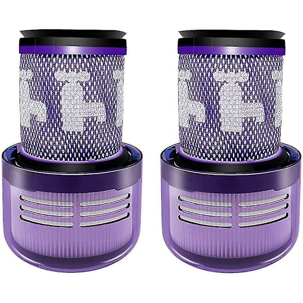Kompatibelt HEPA-filterpaket för Dyson V12 Detect Slim dammsugare - Reservfilter för bakre filter 971517-01