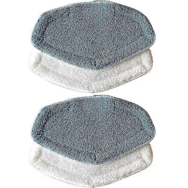 Hoover Dual Steam Plus 4-pack Mikrofiber Ersättningsdynor - Ångmoppdukar