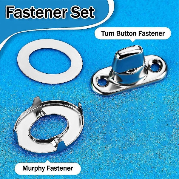 20 sett marinekvalitet Twist Lock-fester, dreieknapp-øyebolter og -studs, for lerretfester med dreieknapper