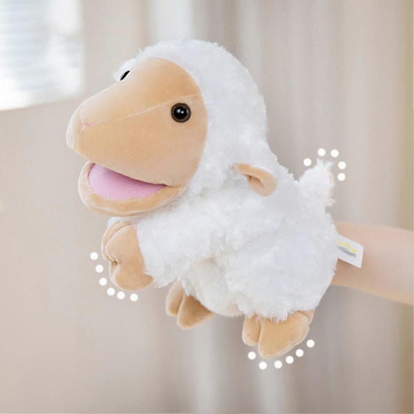 Plush Farm Animal Hånddukke Legetøj Bevægelig Mund Hund And Hest Ko Får Gris Hånddukke Dukke Fortælling Prop Børnegaver NY Koala