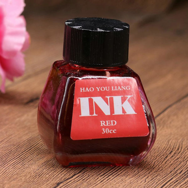 30 ml Blækpatron til Fyldpen - 15 Farver - Dip Pen Blæk til Studerende, Voksne og Kalligrafi