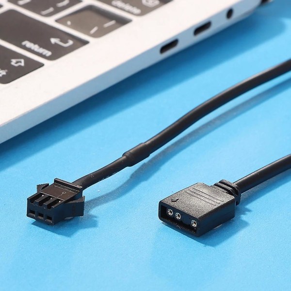 30cm 5v 3-pin/12v 4-pin RGB-adapter for datamaskin LED-lysstripe forlengelseskabel BY 4Pin female