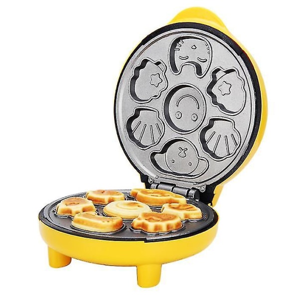 Tecknad tårtmaskin Automatisk Mini Äggvåfflor Barn Brödmaskin