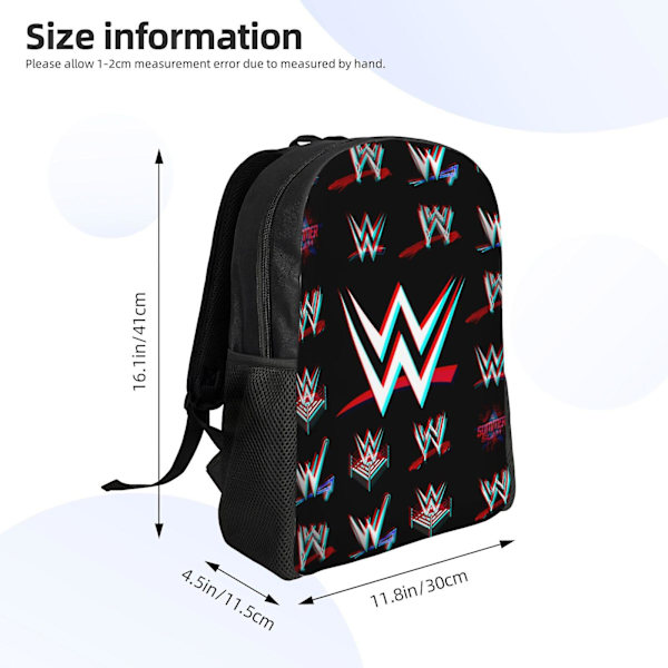 c967 WWE Ryggsäck Skolväska Barn Ryggsäckar, Lätt Stora Ryggsäckar Kapacitet Arbete Resa Casual Axlar Dagryggsäck, Skolväska deat96