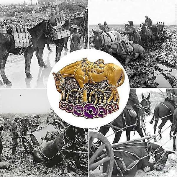Begrænset Udgave War Horse Remembered Brosche, Håndlavede Broscher Knapper Pins with gift box