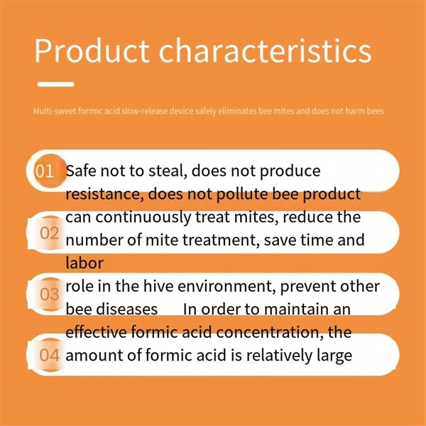 Myresyrebehandling af Varroa-mide Slow-release-enhed Biavl Midebehandlingsværktøjer Biavl EqBY As Shown