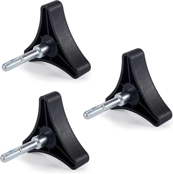 3 stk. Rollator Walker Dele, Aluminium 3-punkts Knop Udskiftningsdel Universal til