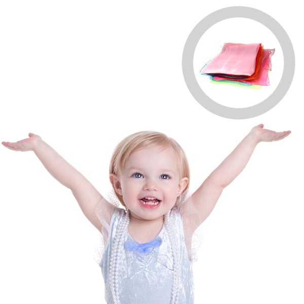 12 stk Chiffon Hijab Firkantede tørklæder Dansende Firkantet Chiffon Tørklæde Farvede Tørklæder Chiffon Firkantet Tørklæde Stof Legetørklæder 60x60cm