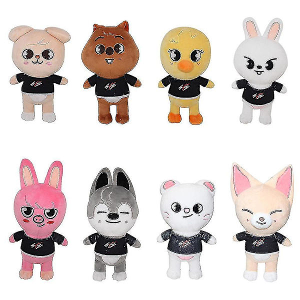 Stray Kids Skzoo Stray Children Plyschdocka Leeknow Hyunjin Leksak brown bear