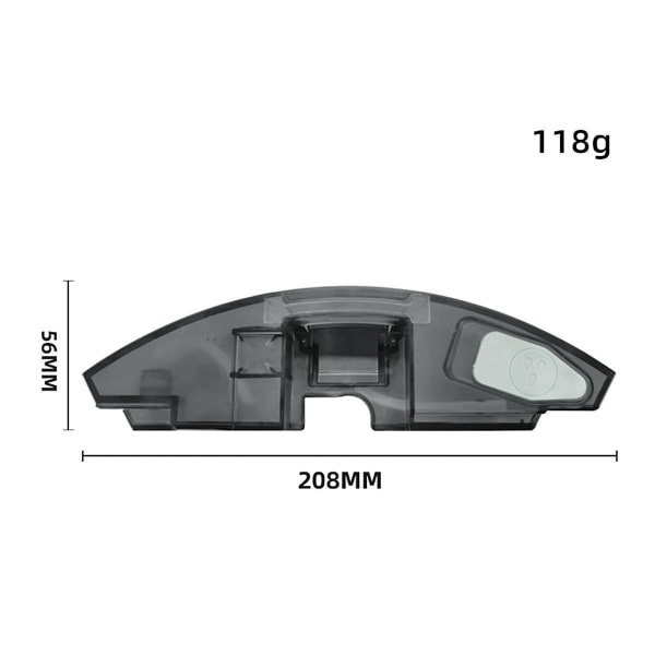 Ersättningsvattentank med 4 Moppdukar Kompatibel med S7 MaxV Ultra/S7 MAXV/S7 Pro Robotdammsugare Delar As Shown