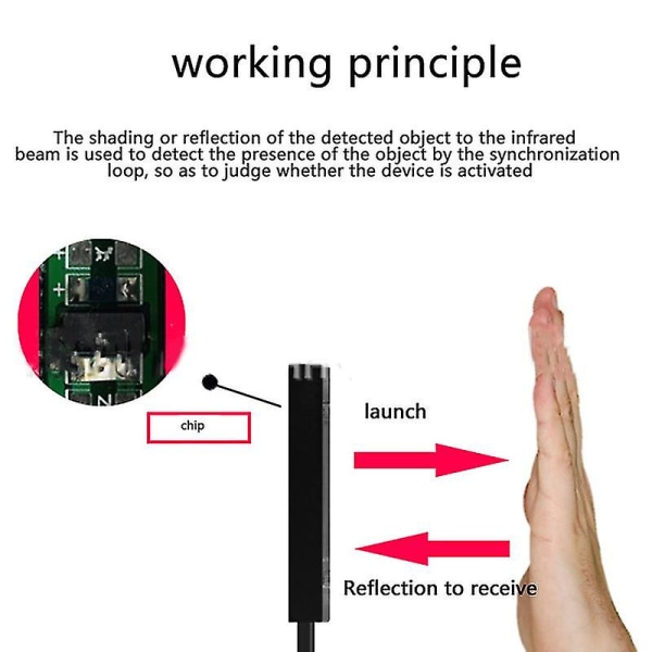 HID Reflekterende Fotoelektrisk Switch, En-knap USB Tilpasset Tastatur, Infrarød Sensor SwitchBY