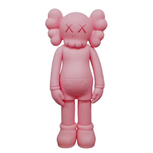 2023 Kaws Figurer Trendiga Samlarobjekt Modell Konst Docka Leksaker Hem Bord Dekoration Hylla Ornament Födelsedagspresent För Barn Vuxna Pink