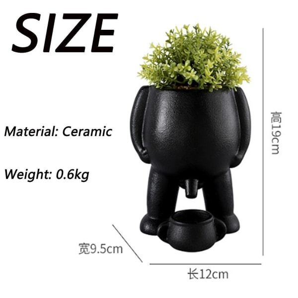 Piss Pot Plantepotte, Piss Pot For Plants, Pisseplantepotte, Blomst Pot Morsom Vase For Hjem -GSLBY white