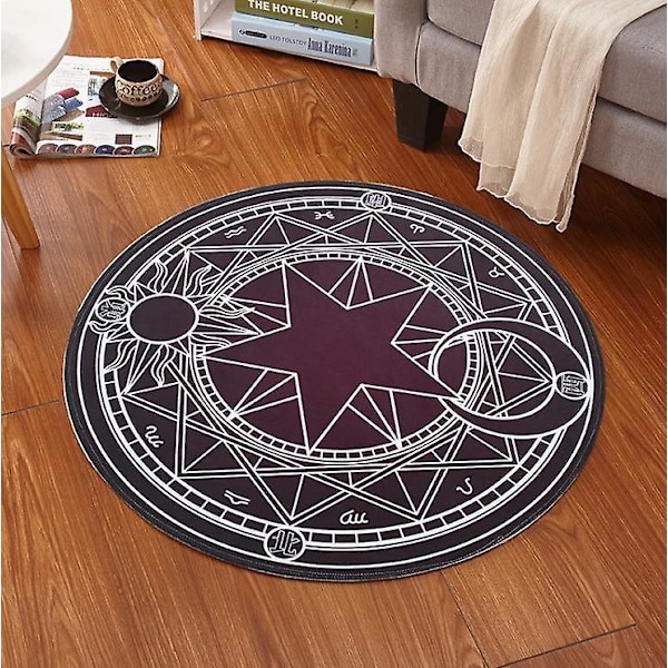 Anime Sakura Magic Array Matta Black white 100cm