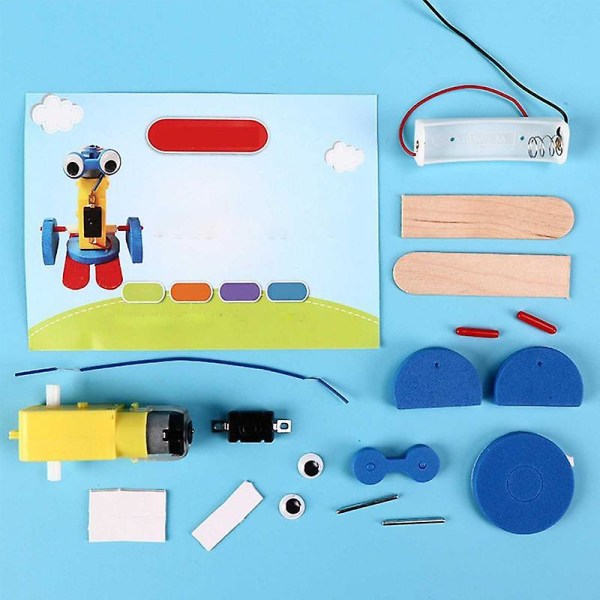 DIY Elektrisk Gårobotmodell Kit för Barn Skola STEM Undervisning Studenter Experiment Leksaker Vetenskapliga Pedagogiska Leksaker för Barn [DmS]