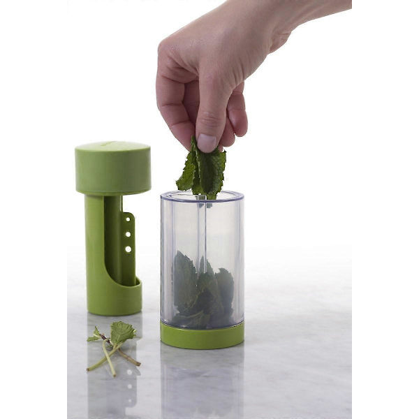 Microplane Urte Grinder og Bladstripper Krydderi Urtemølle (Grøn)