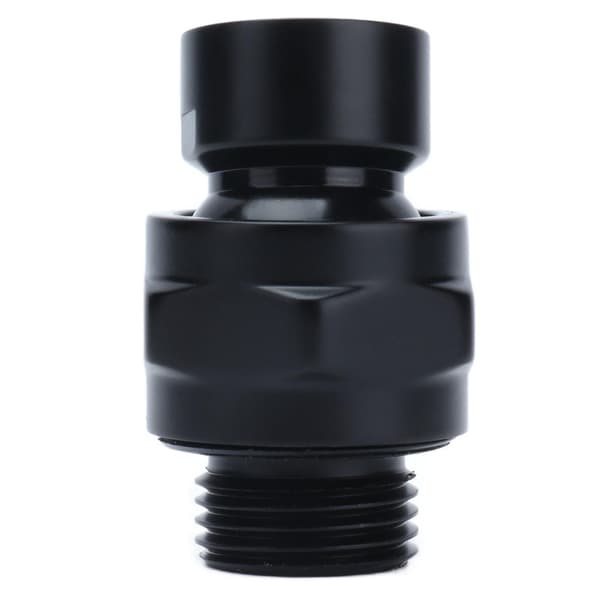 G1/2 Top Bruseadapter Justerbar Kobber Brusehovedholder Hjem Badeværelsestilbehør Sort [DB]
