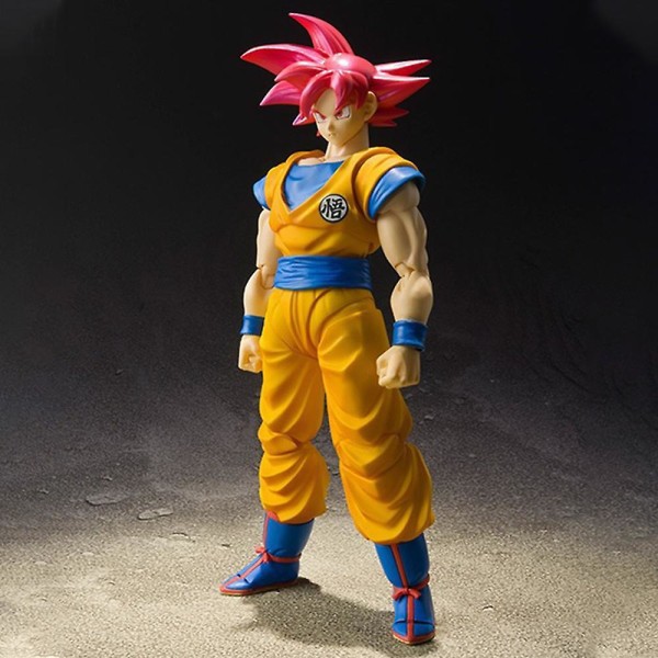 6.3' S.h.figuarts Shf Dragon Ball Z Goku Gokou Super Saiyan Actionfigurer Modellkollektion Presenter A