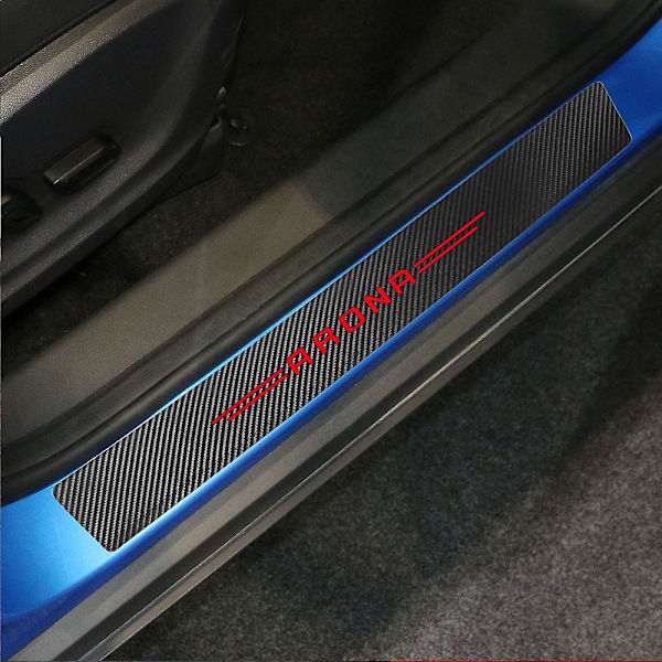 Skyddsdekaler för dörrtrösklar, biltillbehör för Seat Ibiza Leon Arona Altea Ateca Tarraco Alhambra Arosa Exeo Mii Toledo For Mii Black Red