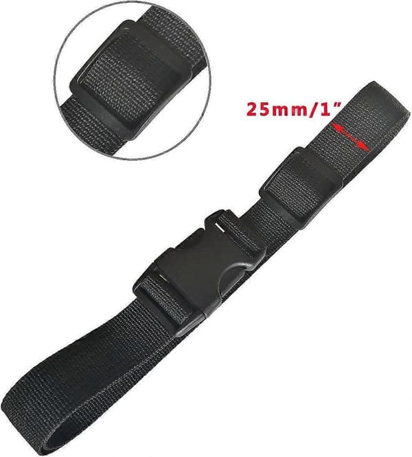 20 stk. Sort Plast Bred Mund Tri-Glide Slide til Taskestropper, Riffelstropper, Hundehalsbånd