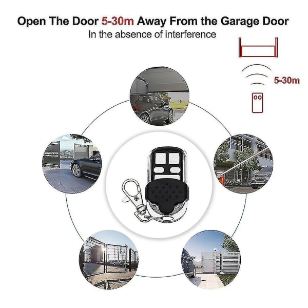 Hormann 868 Hs2 Hs4 Hse4 Hsm4 Hsm2 Marantec Garasjeportåpner Digital 302 Fjernkontroll Klon For D384 D382 Handsender 868mhz [DB]